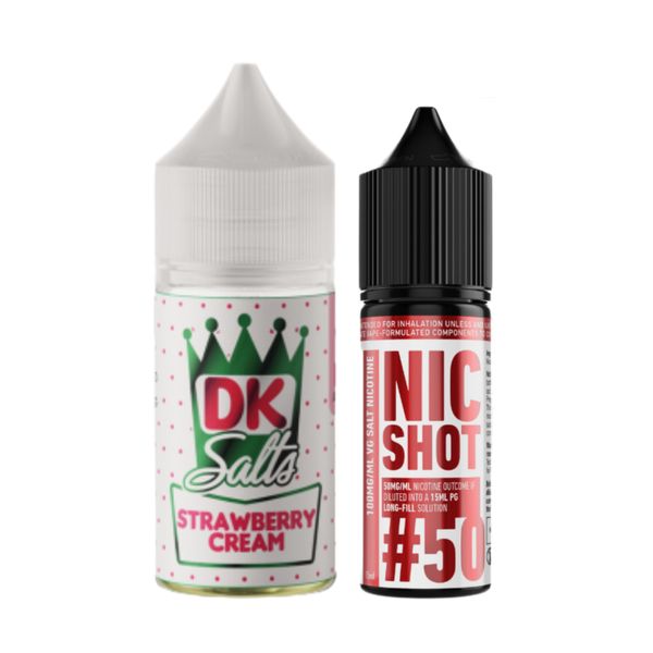 Donut King 30ml E-liquid 50MG Juice - Strawberry Cream