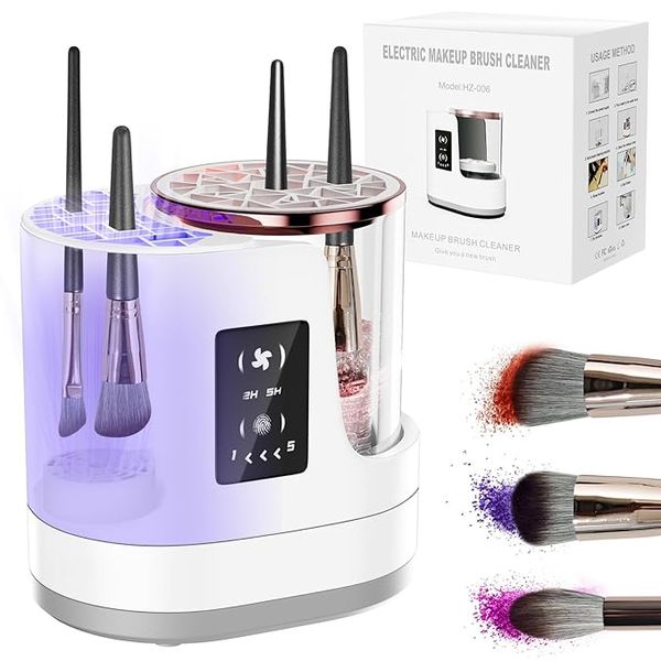 3 in 1 Electric Makeup Brush Cleaner &amp; Dryer Machine with Free Brushes