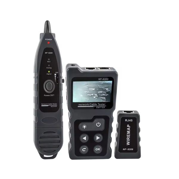 LCD Network Cable Wire Tester &amp; Inline PoE Checker / Voltage Current Tester