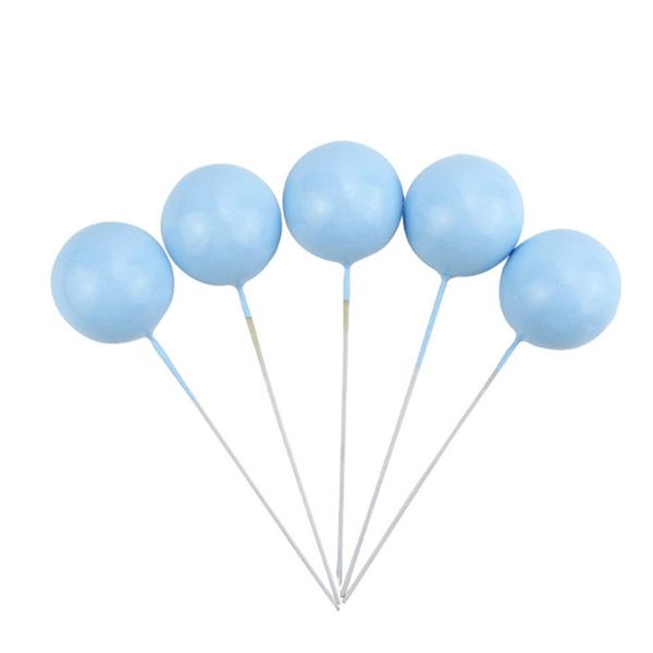 Cake Decorating Styrofoam Balls Blue - 20 Pieces - Non-edible