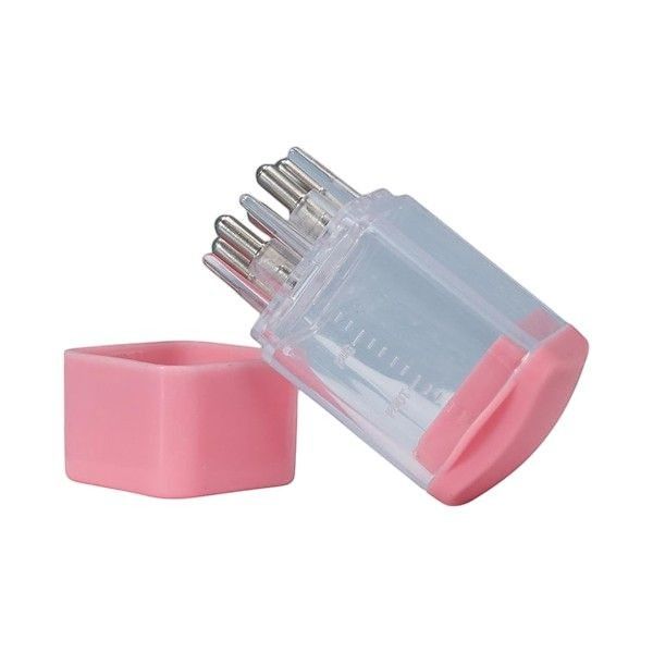 Transparent Hair Oil Applicator With Leak-Proof Design - Pink