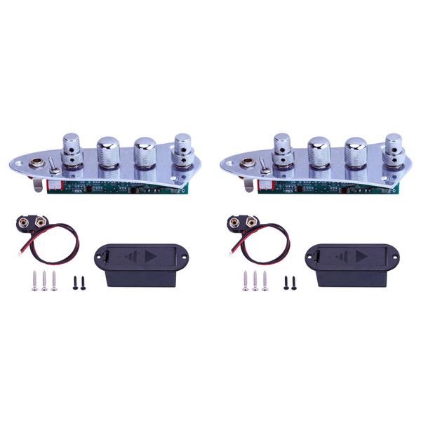 5 Jazz JB Bass Loaded Wired Control Plate for 4/5 String Bass Guitar Parts