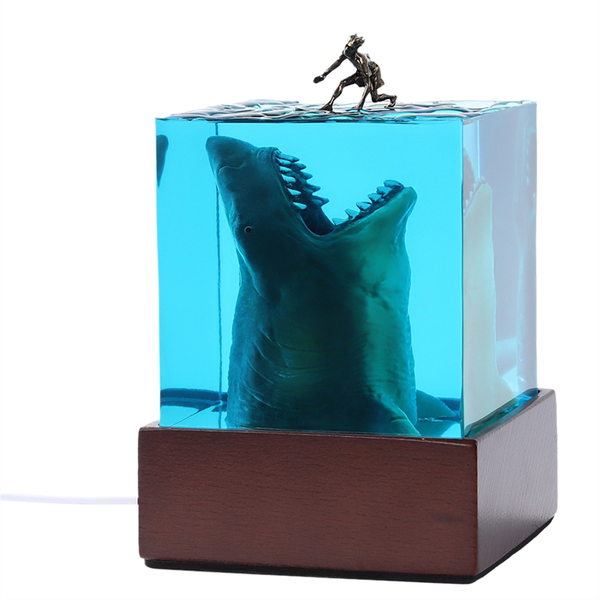 Ocean Beast Surfer Micro-Landscape Night Light Decoration