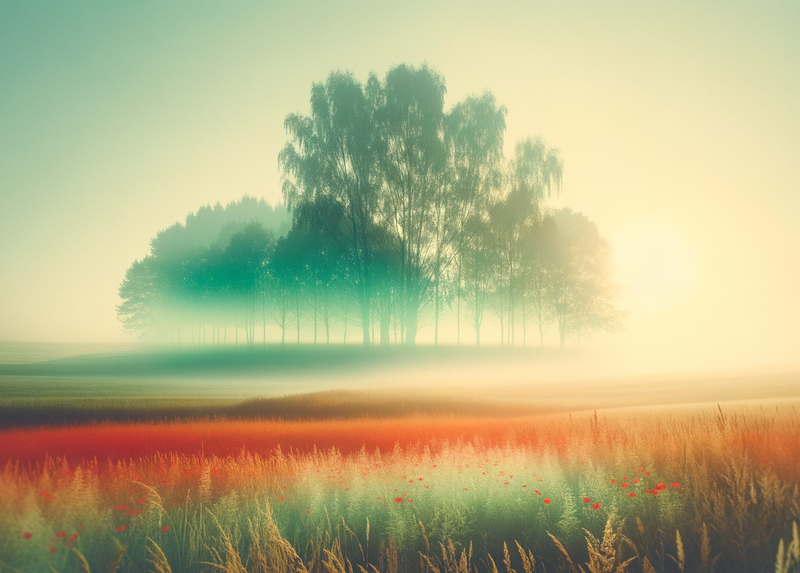 Canvas Wall Art Home Decor - Misty Morning