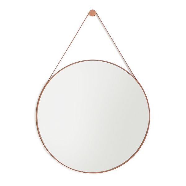 George &amp; Mason - Aqua Mirror with Strap - 62cm Diameter