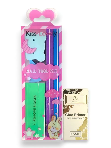 Nail Tool Kit + Eyelash Extension Glue Primer