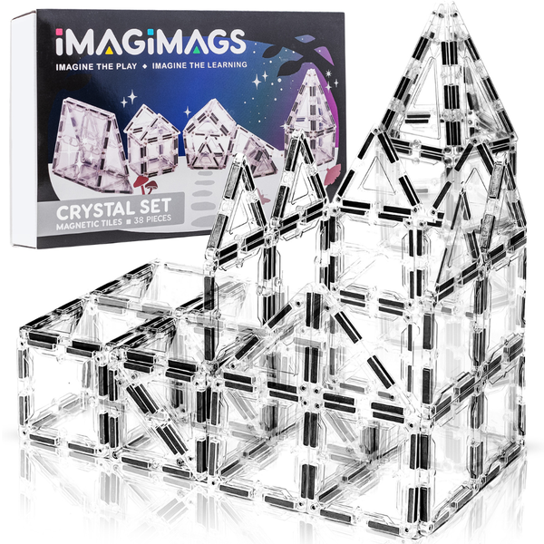 Imagimags Crystal Set - Magnetic Building Tiles - 38 Pieces