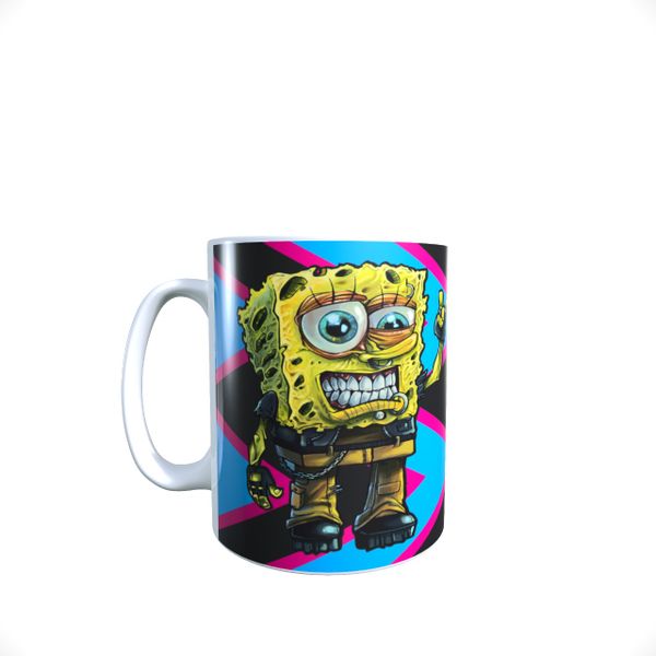 Rock On! - Psychedelic Sponge Bob Square Pants - Coffee Mug
