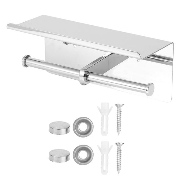 Dual TP Holder with Phone Storage Shelf