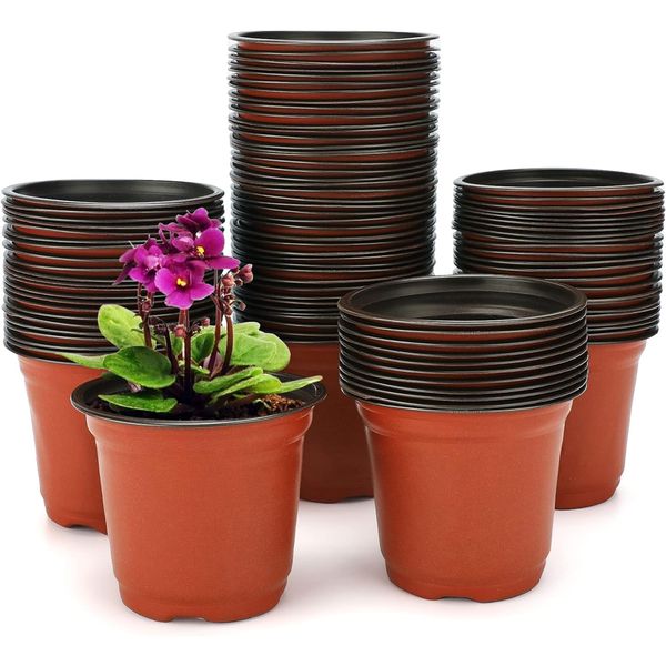 Garden Nursery Pot Plant Set of 100 - 10cm