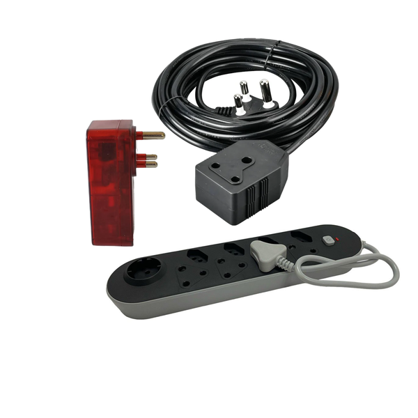 Value Tree 10M Extension Cord &amp; 9 Way Multiplug &amp; 3 Way Surge Protector