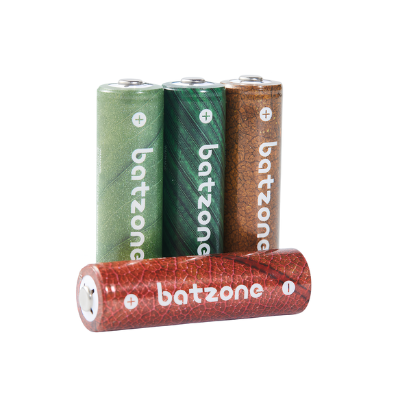 Batzone Ni-MH 2.0 AA 1000mAh Rechargeable Batteries - 4 Pieces