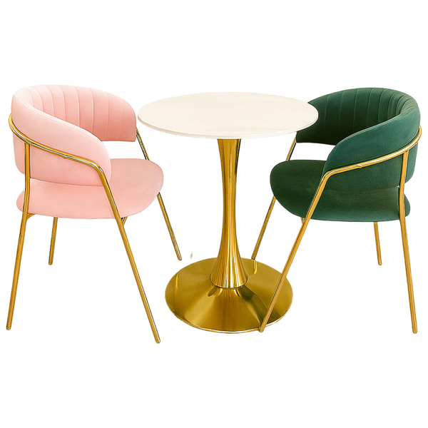 Modern Dining Set - 3-Piece, Table + Chairs