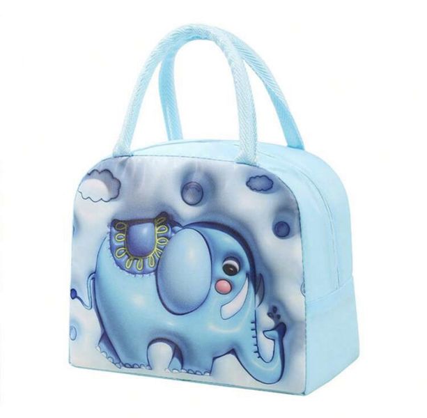 3D Elephant Design Thermal Insulation Lunch Bag
