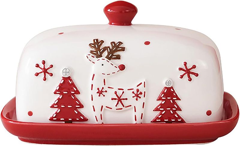 Christmas Butter Dish