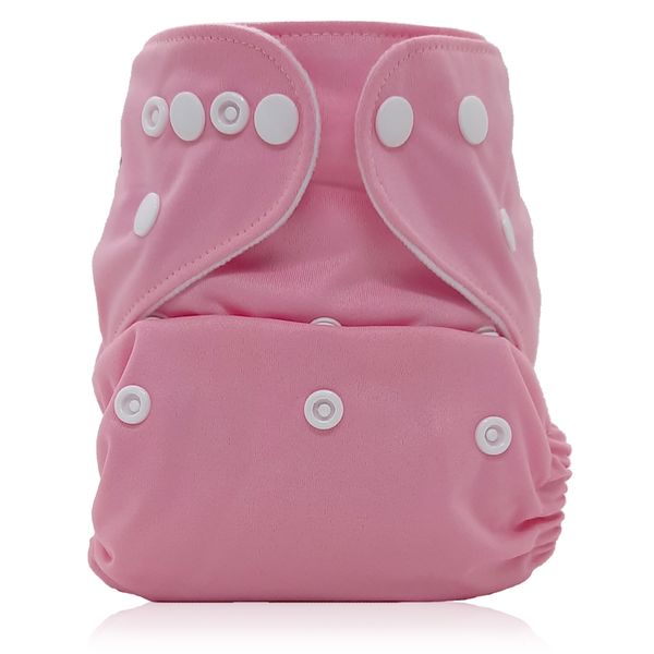 Bamboo Baby Pocket Nappy with Snap waist - Grey