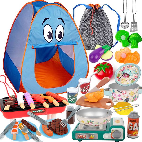 Kids Camping Set with Tent - Pretend Camping Toys, Kids Camping Toys - 17 Piece