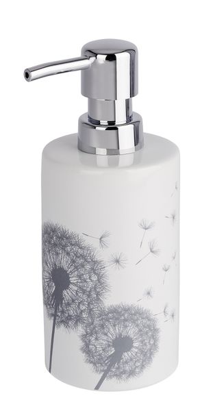 Wenko - Soap Dispenser - Astera Range - Ceramic - White/Grey