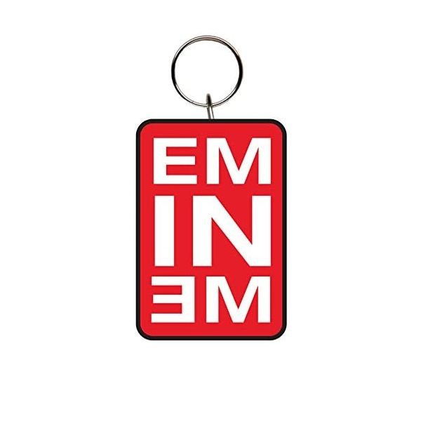 Eminem - Red Logo Rubber Keychain