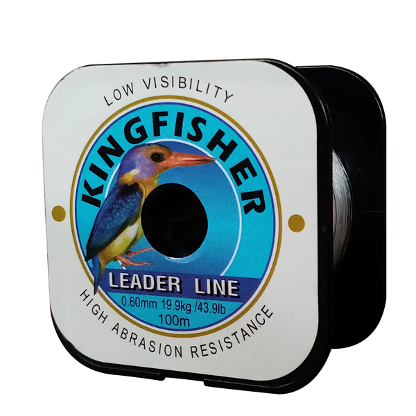 Kingfisher Nylon Leader Line 19.9KG/43.9Lb .60MM 100m Spool