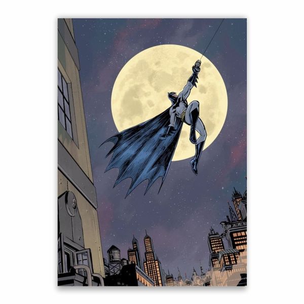 Batman Gliding Through Gotham Poster - A1