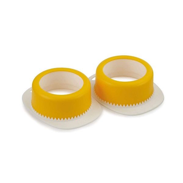 Set Of 2 Egg Poachers - Yellow/White