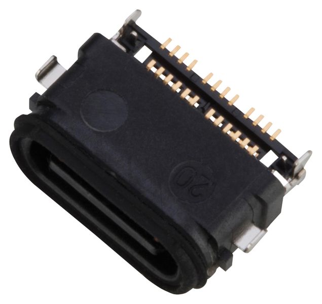 Amphenol Communications (124018312112A) USB Sealed Connector, USB Type C