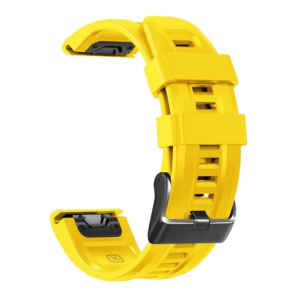 Silicone replacement for Garmin Fenix 7X/6X/5X 26mm QuickFit Strap - Orange