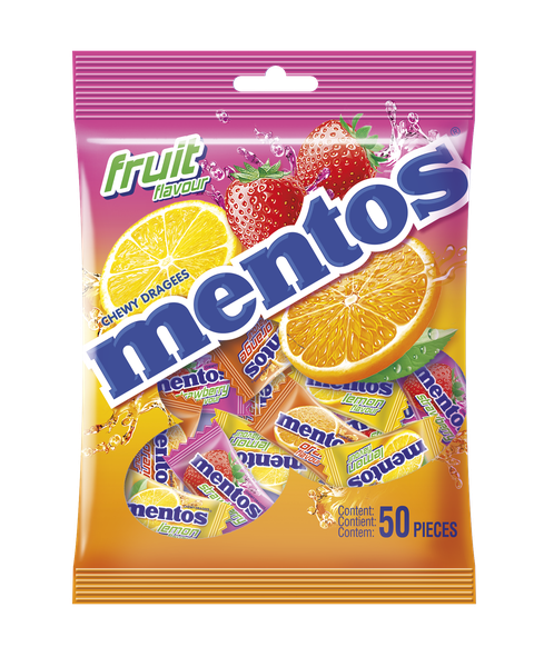 Mentos Mono Bag Fruit - 50 Pieces