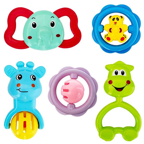 Rattles for New Born Babies - Pack of 5