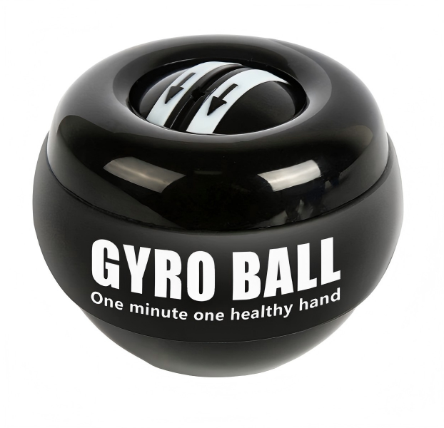 Magnetic LED GripBall - 5-Color Light-Up Wrist Strengthener with Auto Spin