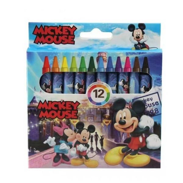 12 Crayons Pastel Papeterie Mickey