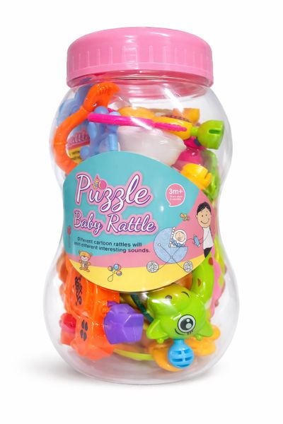 Puzzle Baby Rattle Set - 3 Months+