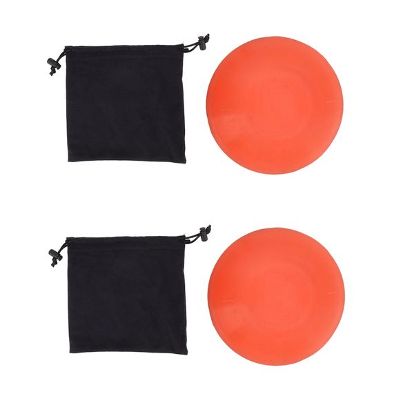 2 Pieces orange golf force pads - putting trainer