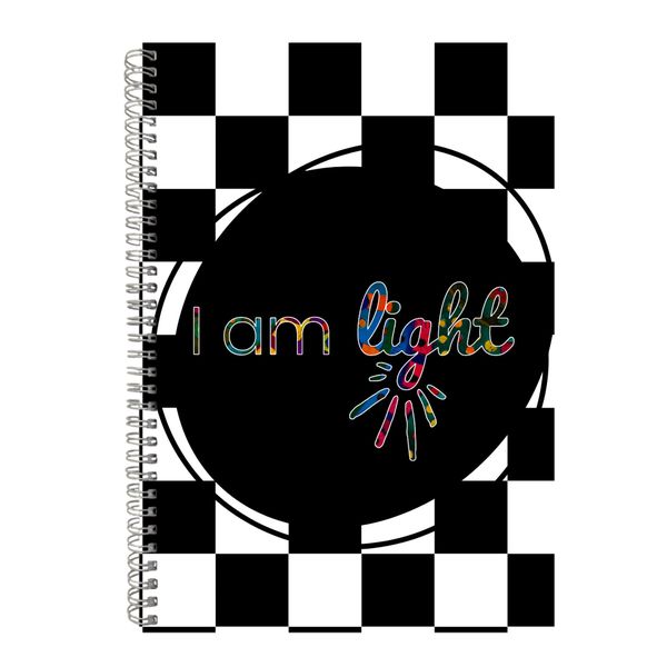 Light A4 Notebook Spiral Lined Motivational Sayings Graphic Notepad Gift241