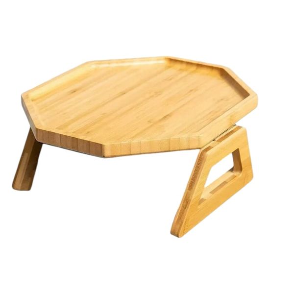 Hexagon Tray Sofa Table Couch Arm Tray Sofa Arm Table for Drinks Snacks