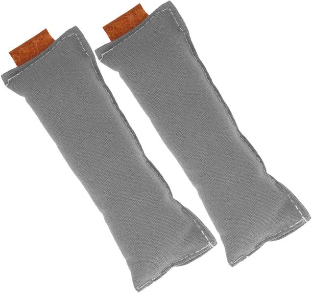2pcs Cotton Computer Wrist and Elbow Pads 13x5cm Light Grey Anti-Slip