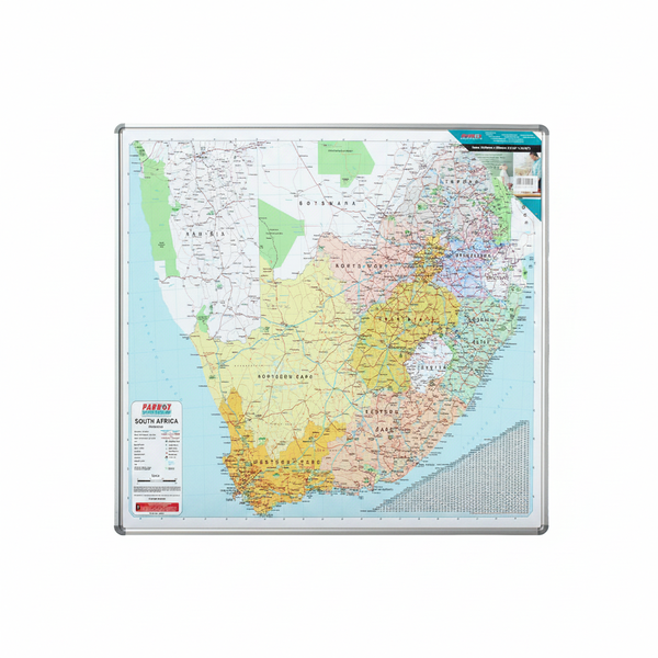 Magnetic White Map of South Africa 1230mm for Education