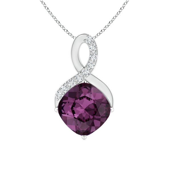 Civetta Spark Maya Necklace - Swarovski Amethyst Crystal Rose
