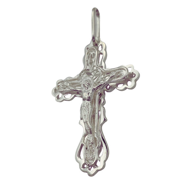 925 Sterling Silver Pendant Cross with Crucifix