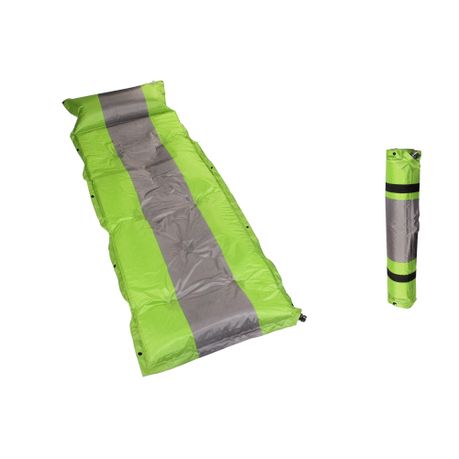 Single inflatable camping clearance mattress