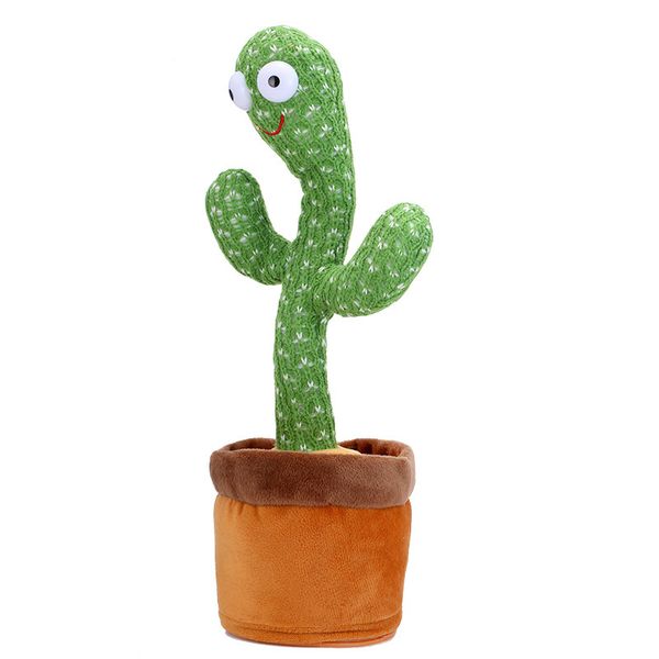 Dancing Cactus Toy Talking Singing Recording Cactus Educational Plush Toy