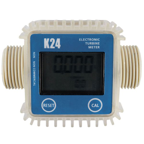 1 Pcs K24 Lcd Turbine Digital Fuel Flow Meter Widely Used