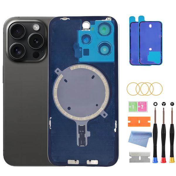 Back Glass Replacement Compatible with iPhone 15 Plus with Repairing Tool