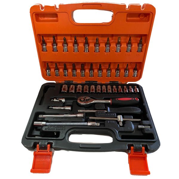 Tools Socket Wrench 46 Piece Set 28cm