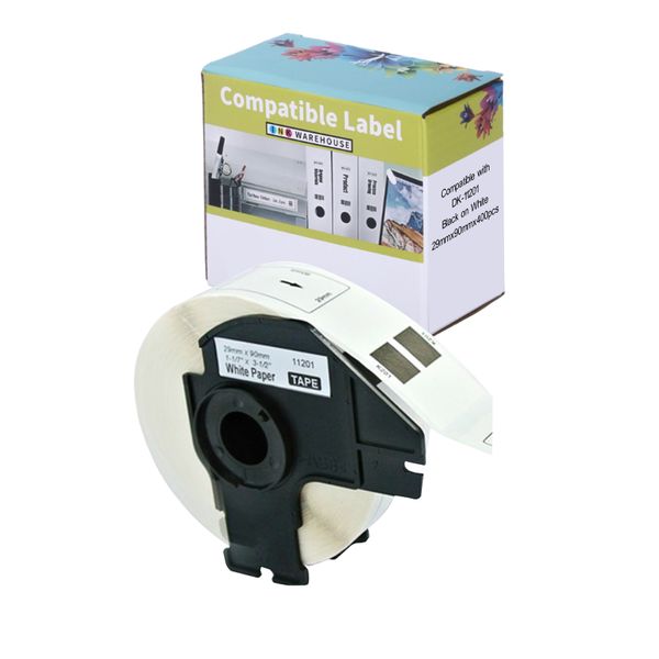 INKWAREHOUSE DK-11201 Address Thermal Labels 29mm×90mm