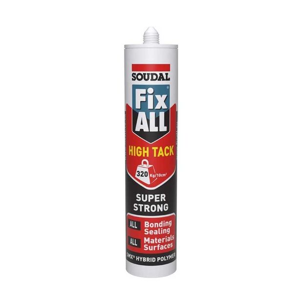 SOUDAL Adhesive Fix All High Tack Super Strong White 290ml