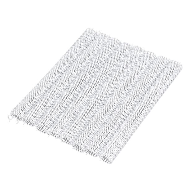 White Double Loop Wire Binding Spines 34 Loop 3:1 Pitch