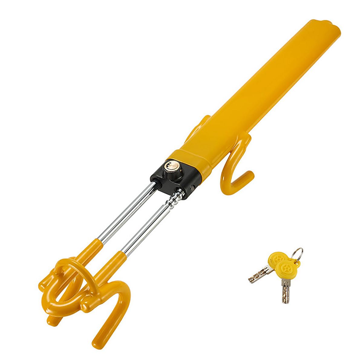 Steering Wheel Lock Car Security Lock with Adjustable Locking and 2 Keys