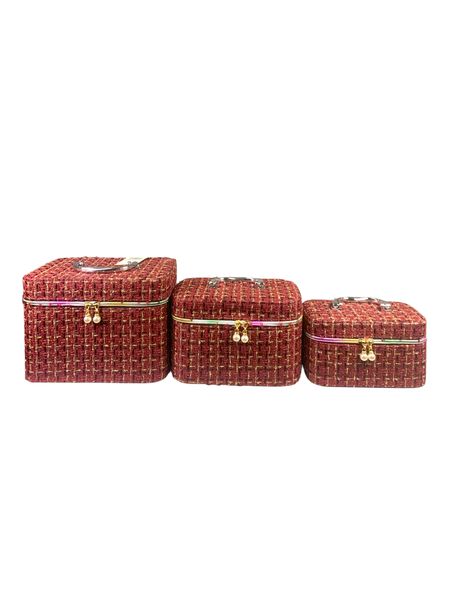 3-in-1 Makeup Bag Set - Travel Cosmetic Organizer
